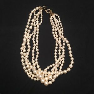 J crew pearl necklace. 5 strings of pearls